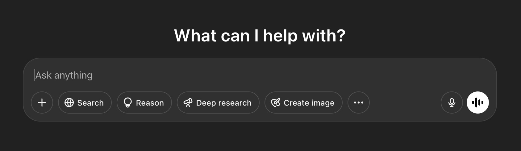 ChatGPT - What can I help with