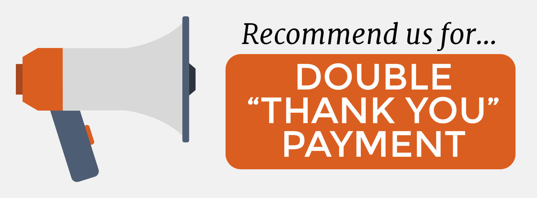 Double thank you