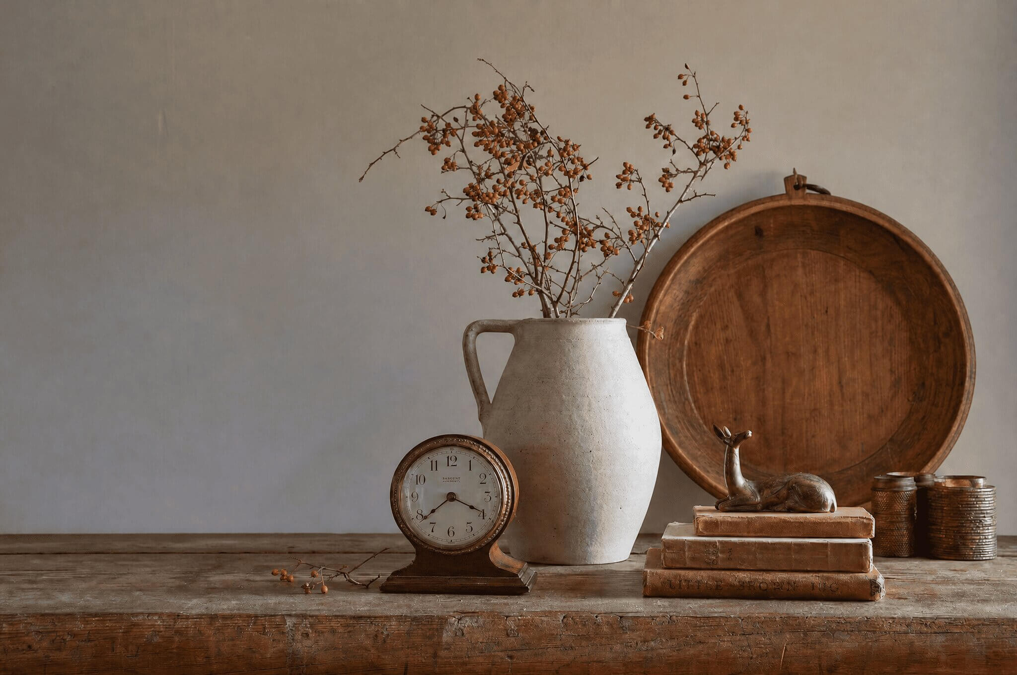 Luxury antique items styled for a seasonal launch