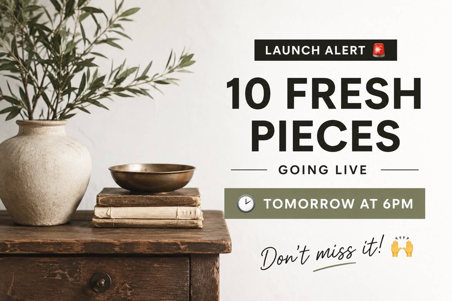 Launch alert - 10 fresh pieces going live tomorrow