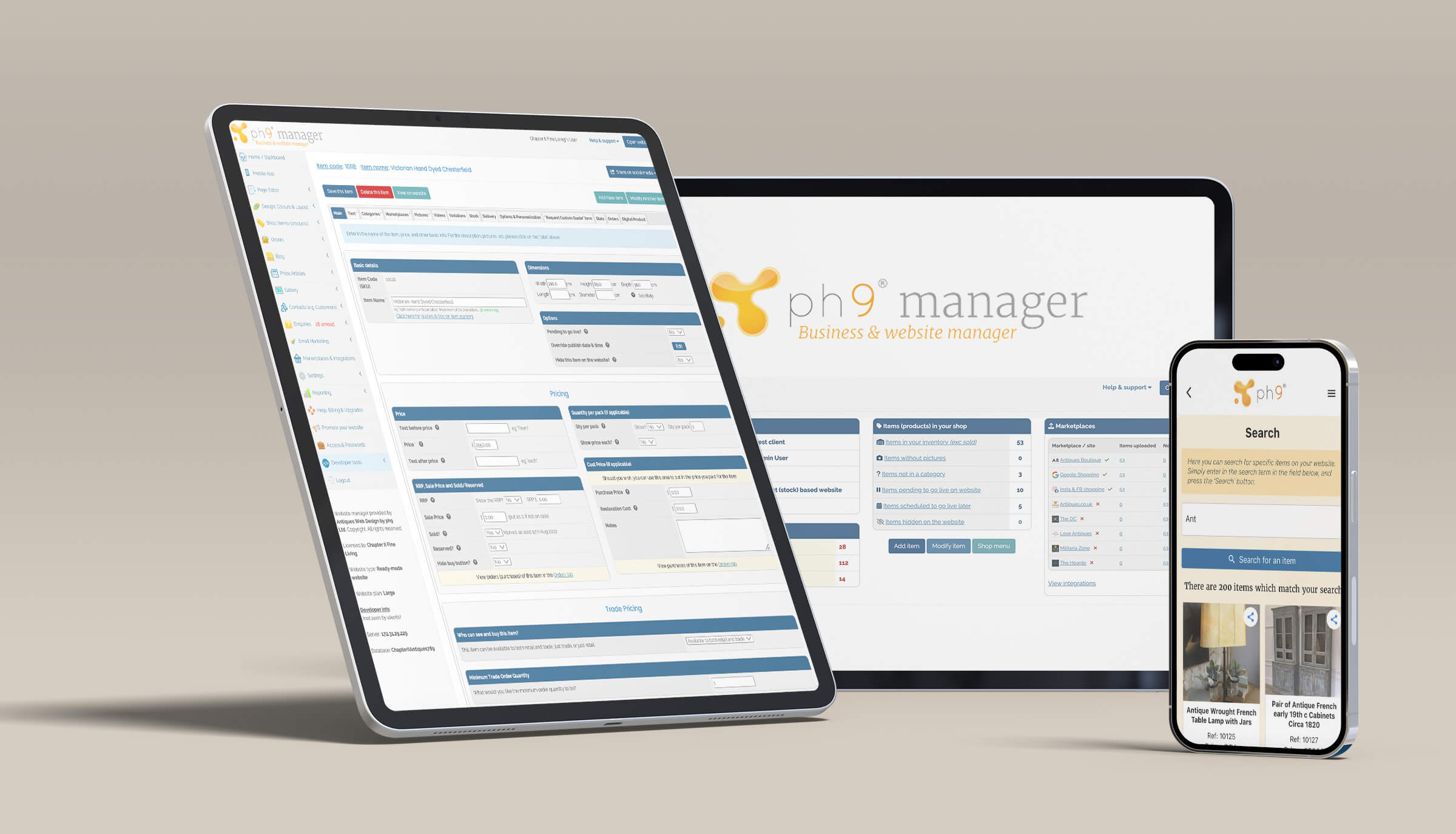Stock management suite