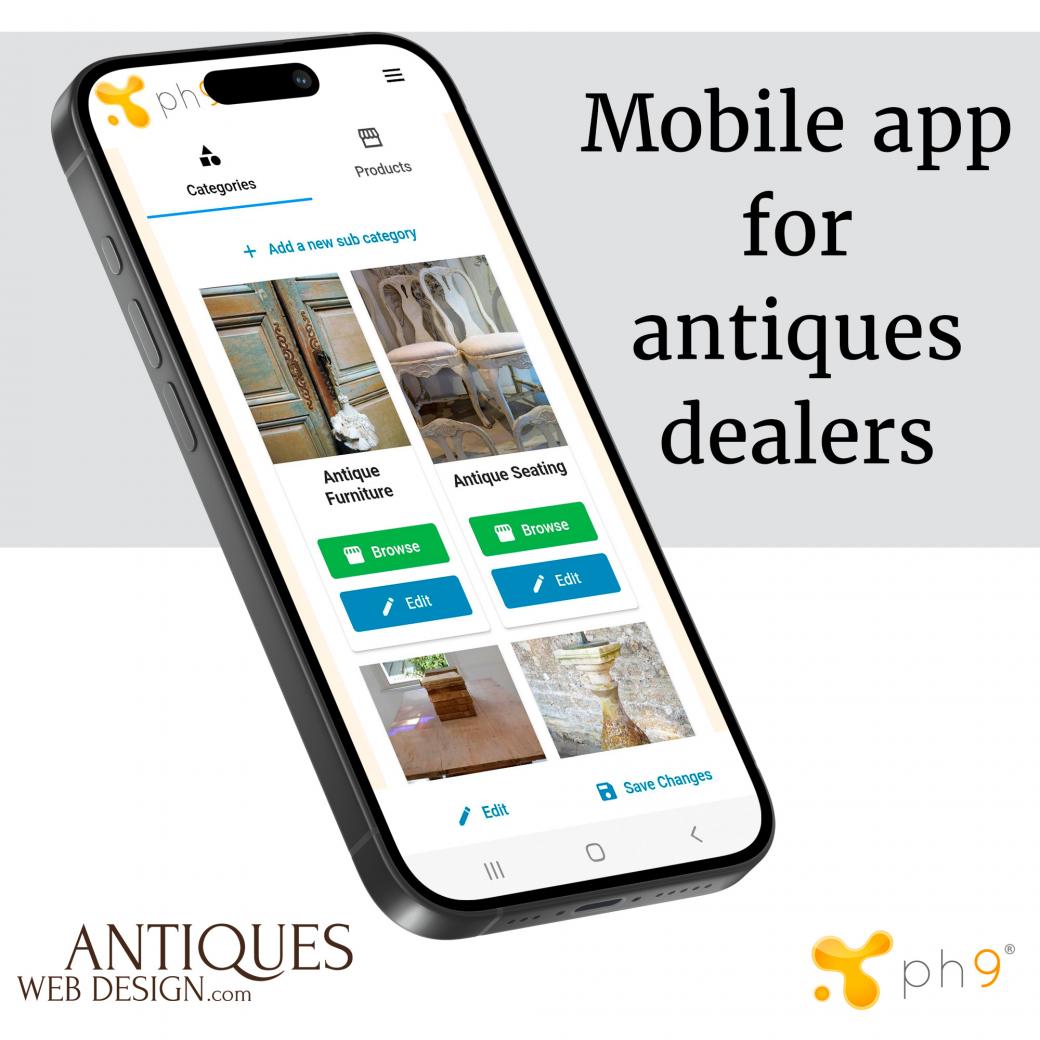 Mobile app; manage your militaria stock on the go!
