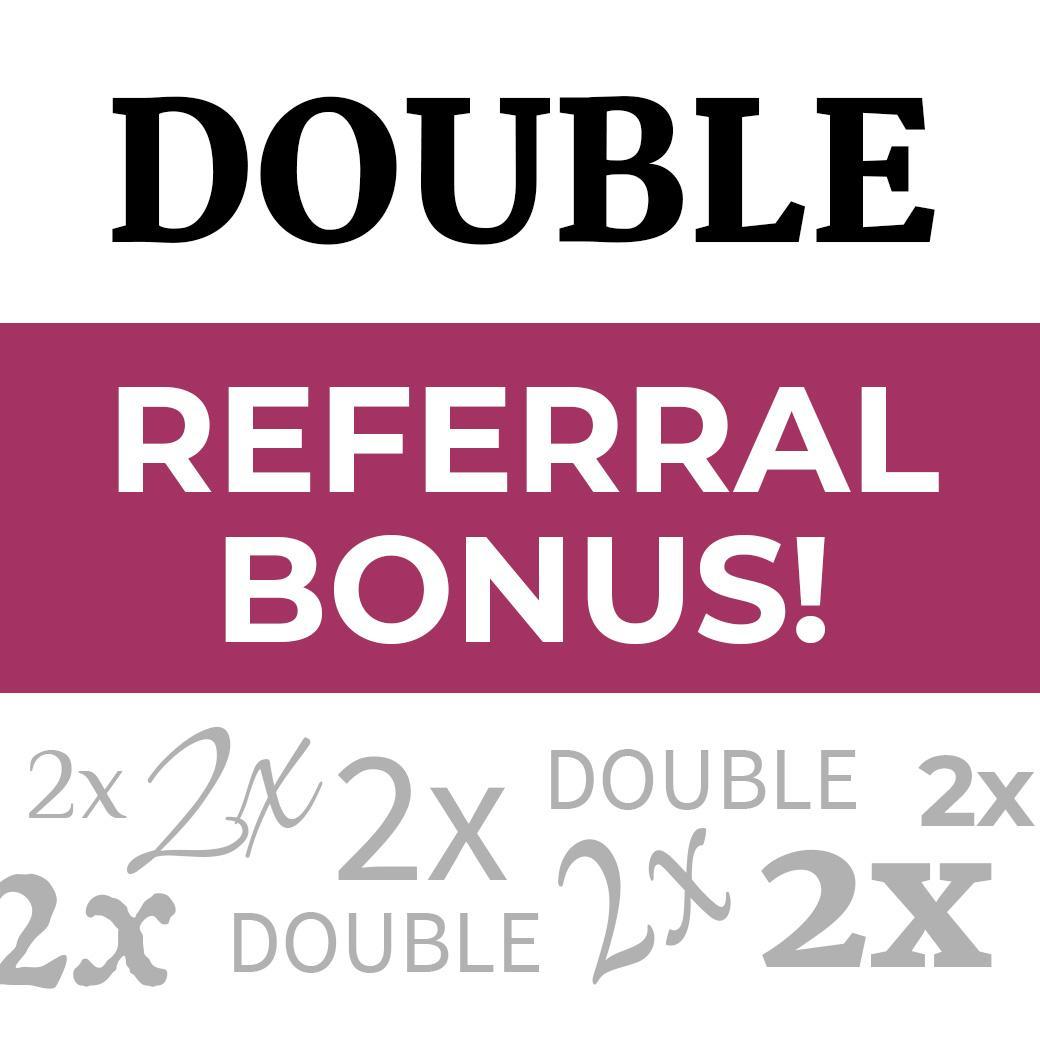 Double referral bonus (September 2026) !
